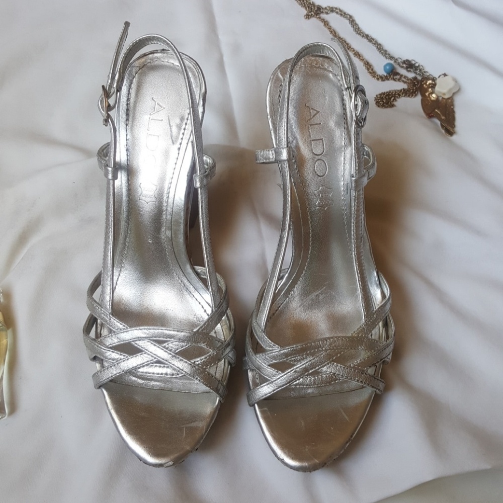 aldo • strappy wedge platform sandals - Picture 2 of 6